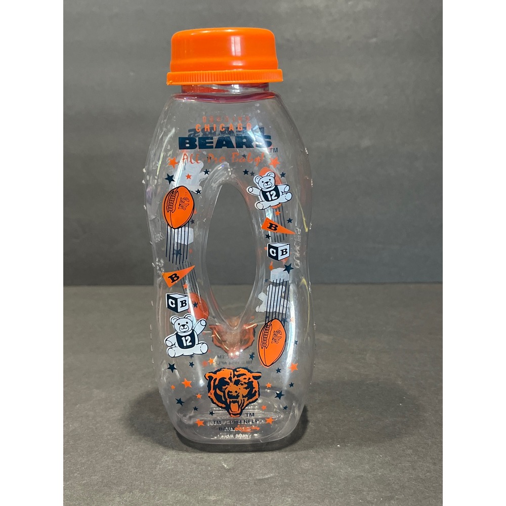Vintage 1994 Chicago Bears Baby Diana NFL Football Donut Baby Bottle Collectible